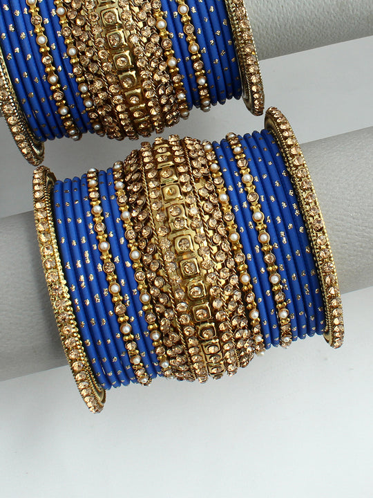 Sophia  Bangle set/ Stack-Blue