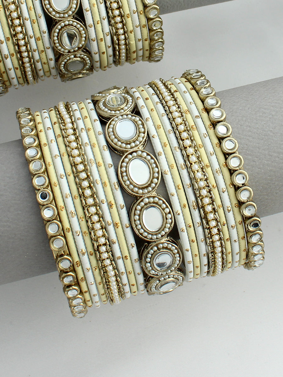 Sravya Bangle Set / Stack-Yellow