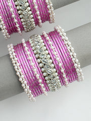 Afrida Bangle set / stack -Pink