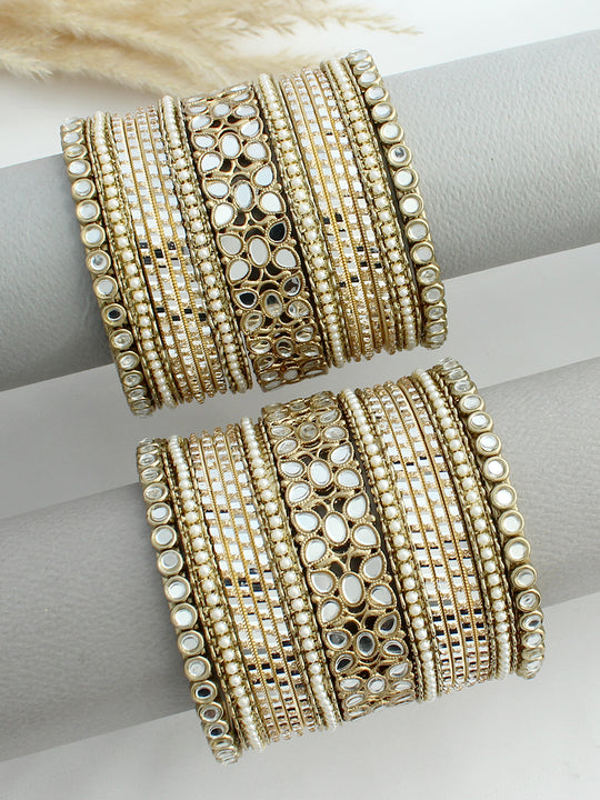 Zafira Bangle set / Stack-Antique Gold 