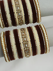 Shalini Bangle Set / Stack -Brown