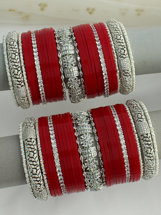 Kashish Bridal Choora Bangle Set-Marron 