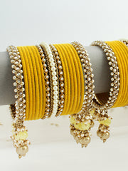 Ivani Bangle Set / Stack-Yellow