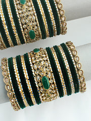 Krishti Bangle Set / Stack-Green