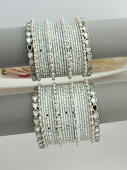 Zara Bangle Set Stack-White 