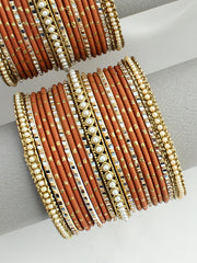 Jisha Bangle Set / Stack-Brown