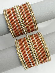 Jisha Bangle Set / Stack-Brown