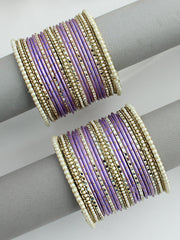 Atika Bangle Set / Stack-Lavender 