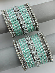 Sana Bangle Set / Stack-Mint Green 