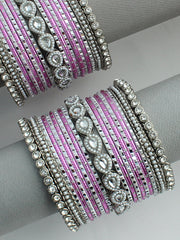 Sana Bangle Set / Stack-Pink 