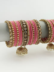 Ziba Bangle Set / Stack-Pink