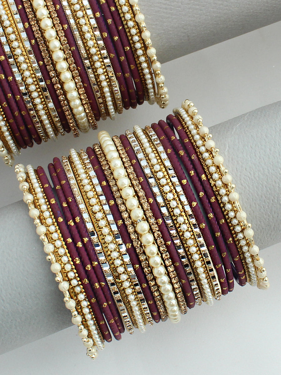 Laviak Bangle Set / Stack-Purple 