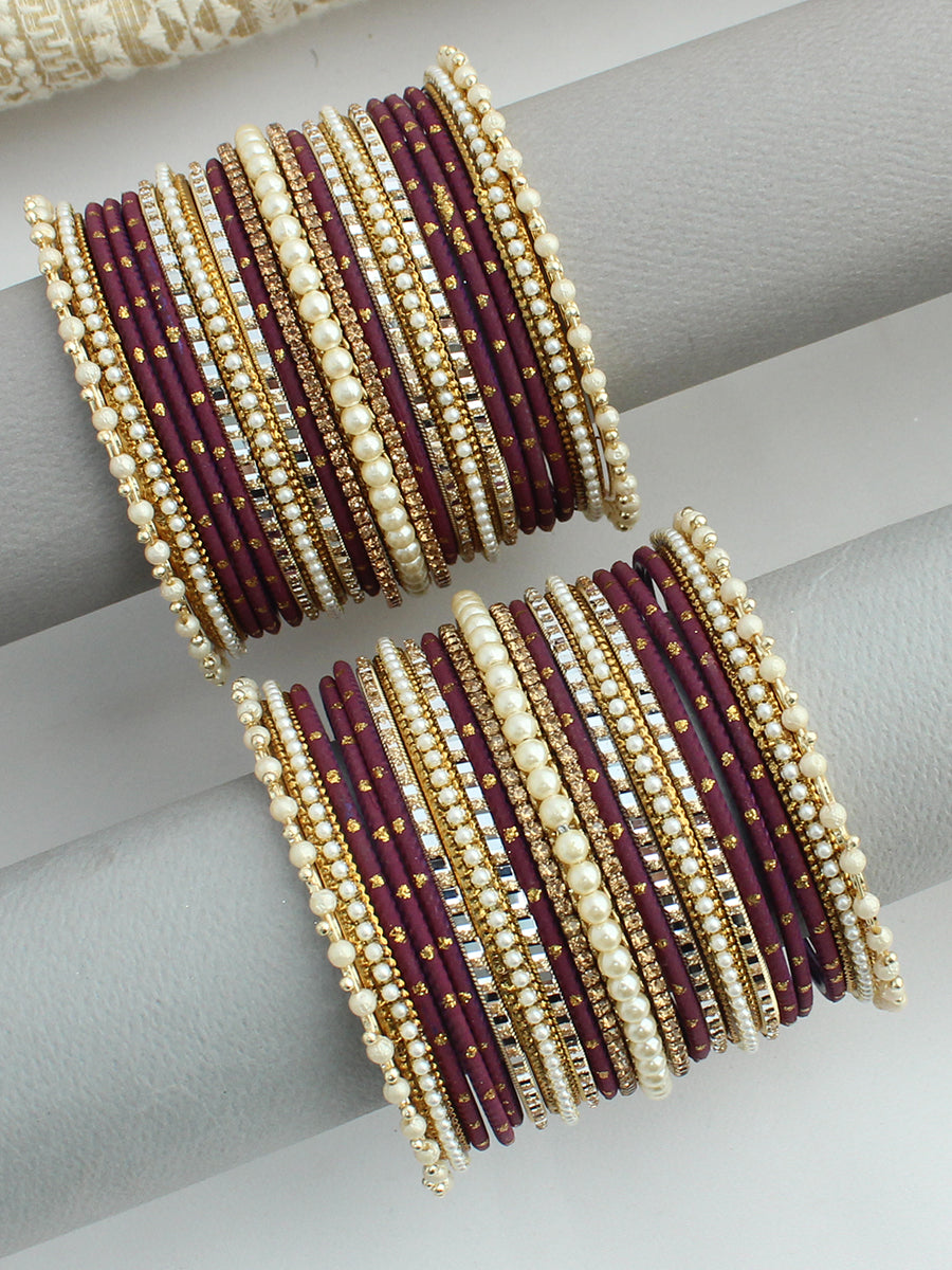 Laviak Bangle Set / Stack-Purple 