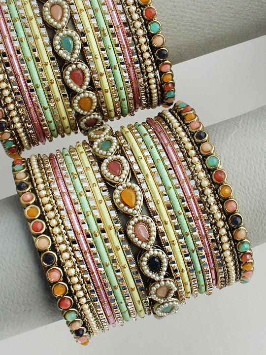 Rivya Bangle Set / Stack-Multicolor