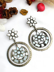 Gargi Earrings-Antique Silver