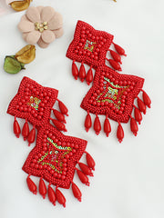 Roshina Earrings-Red