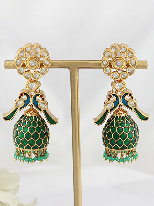 Ishana Earrings-Green