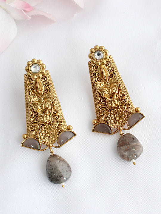  Tanusha Earrings - Grey