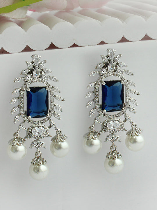 Eliza Earrings-Blue