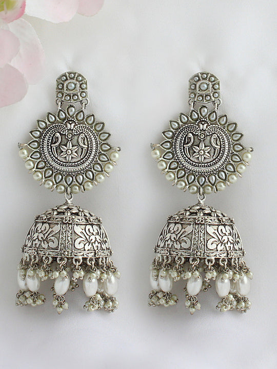 Paridhi Earrings - Silver