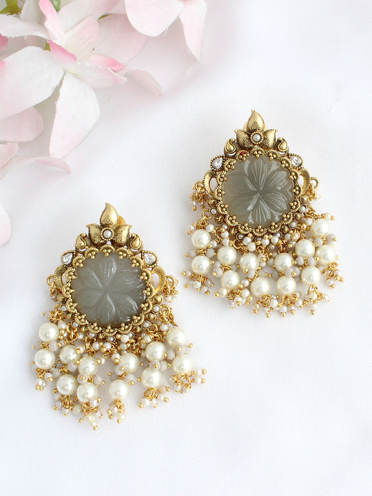 Ditya Earrings - Grey