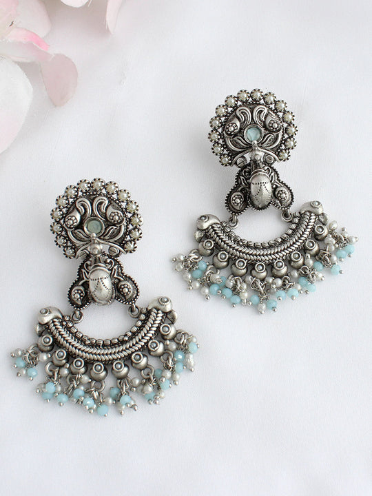 Avanti Earrings-Aqua