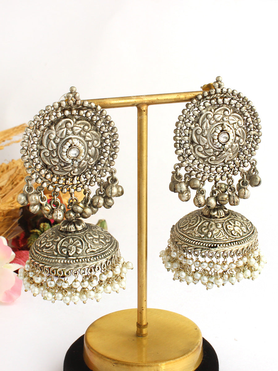 latest gold jhumka earrings with weight // gold jhumka collection //  buttalu designs in 22crt gold - YouTube