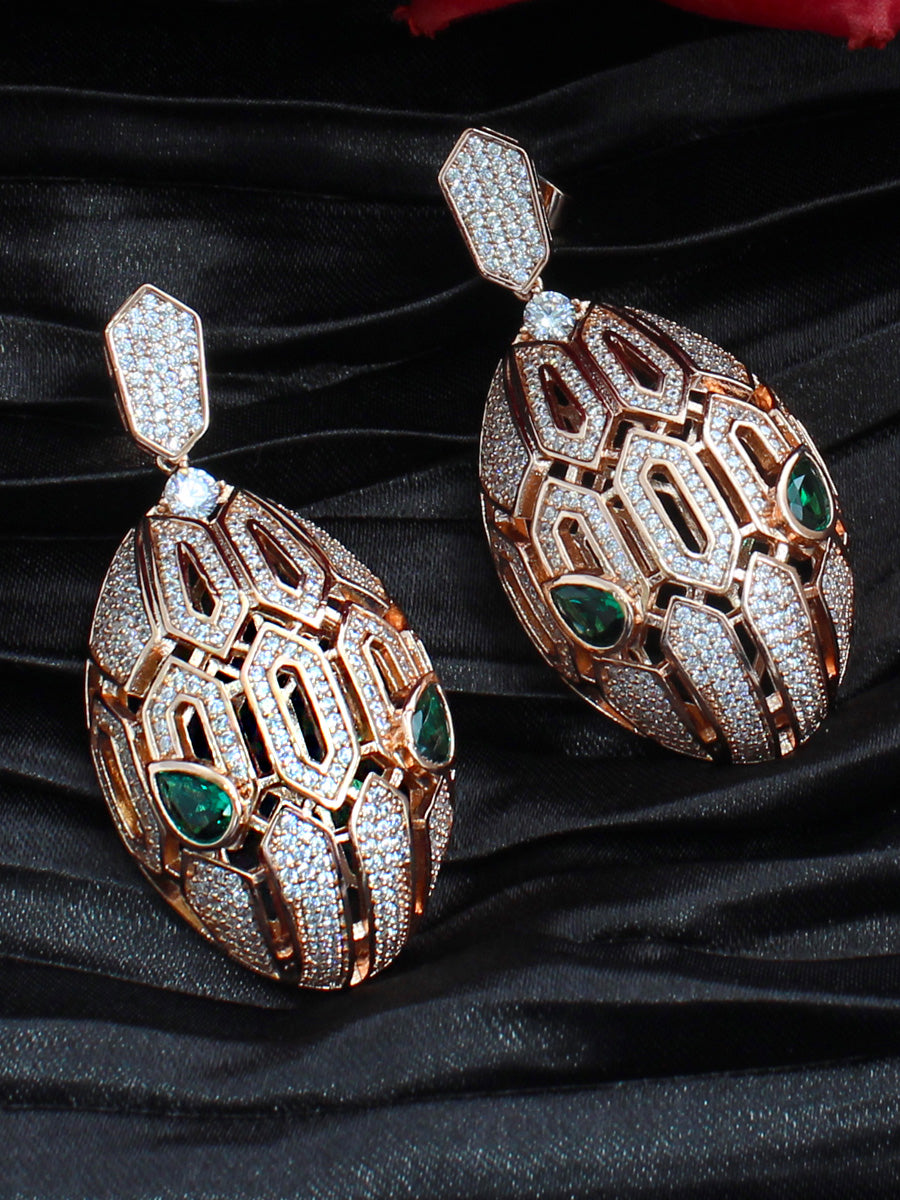 Rose gold indian hot sale jewellery set