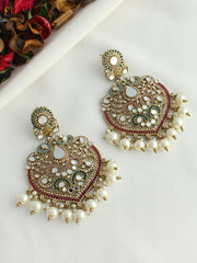 Nirvi Mirror Earrings-Multicolor