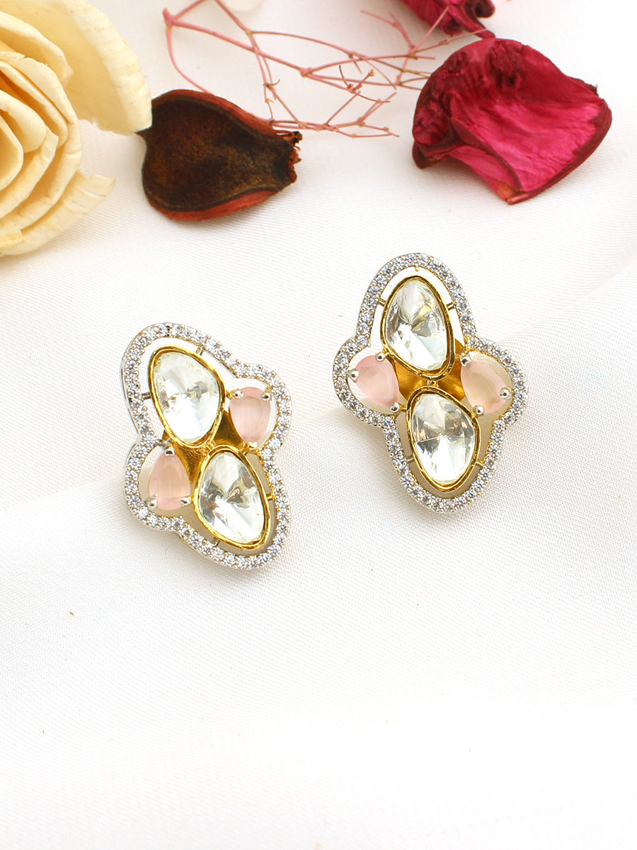 Mahi Stud Earrings-pastel Pink