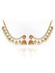 Falak Jhumki Earrings With Ear Chain