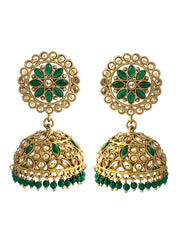 Shiza Jhumki Earrings with Earchain & Tikka