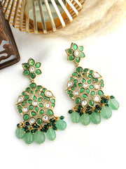 Manika Earrings-Green