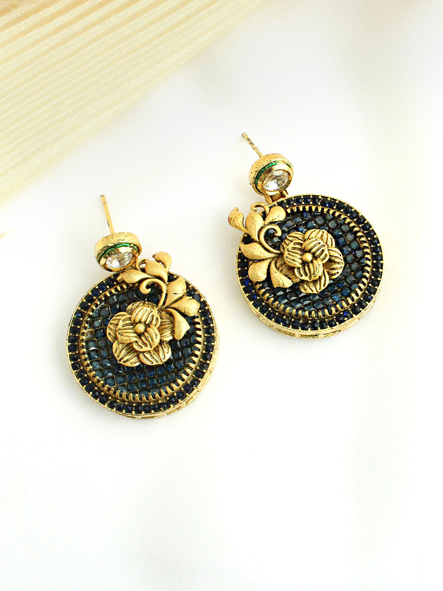 Tripti Earrings - Blue