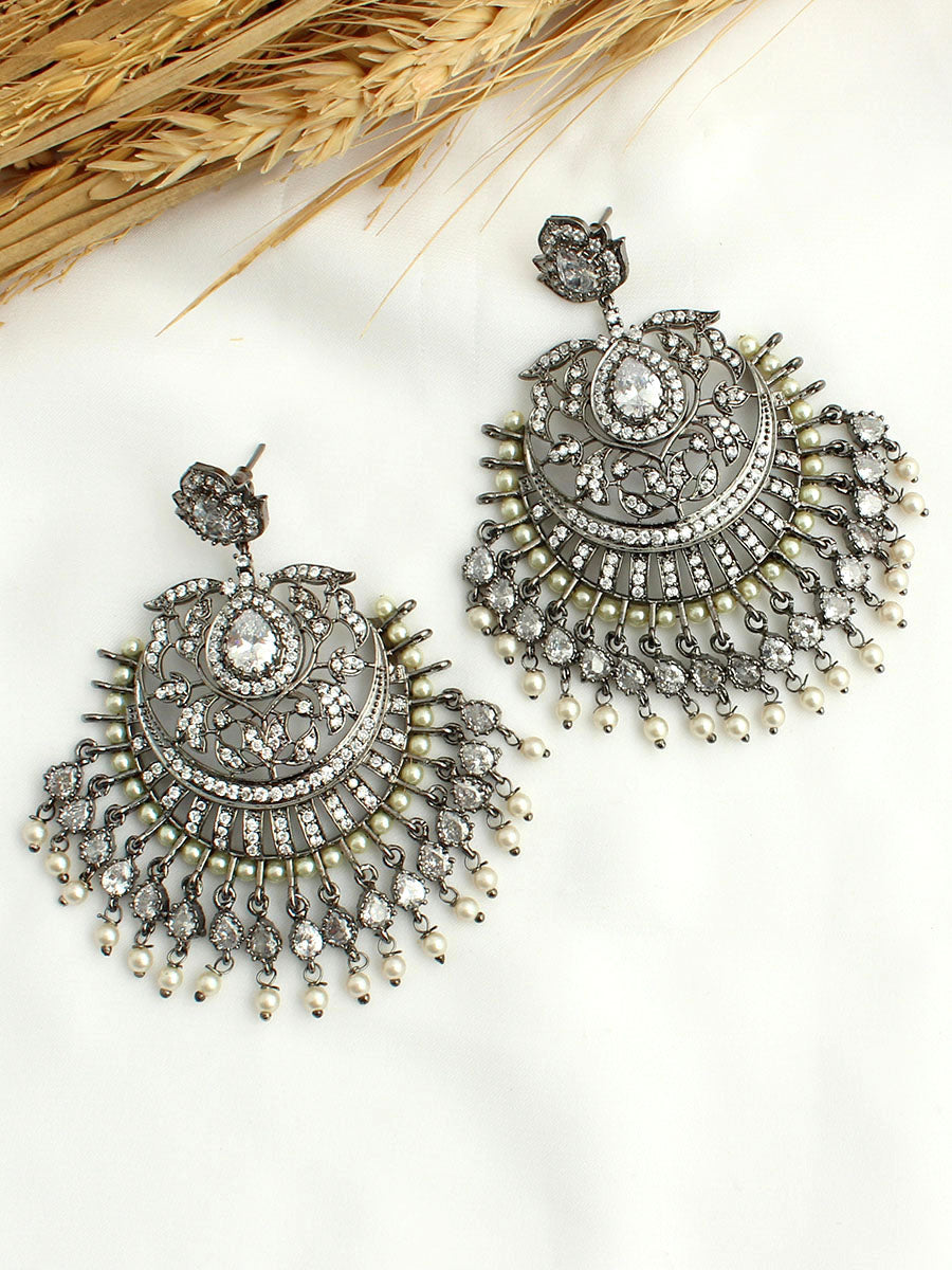 Lavanya Earrings-Silver 