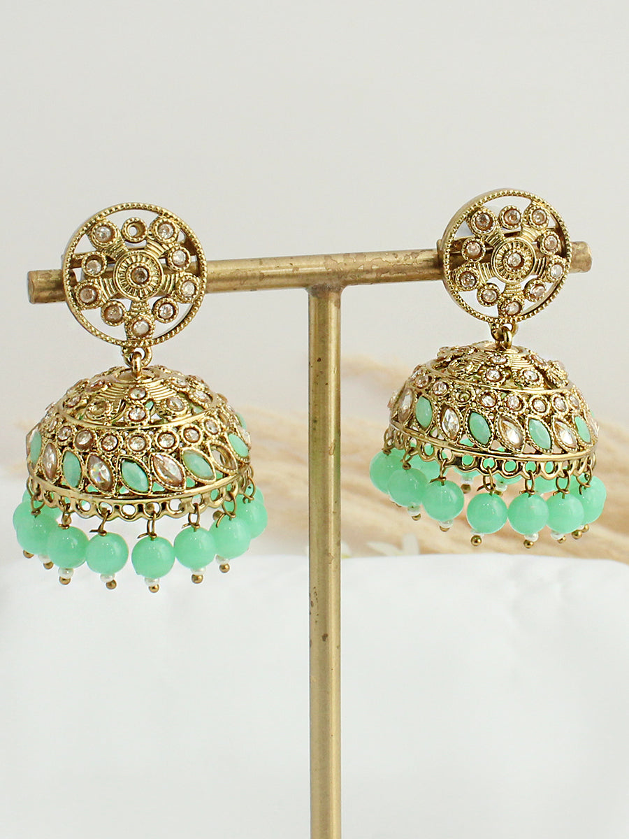 Maya Earrings - Mint Green