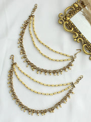 Mansha Ear Chain-Gold