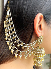 Sehar Ear Chain-Gold