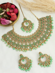 Alia Necklace Set - Mint Green