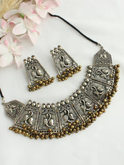 Nabela Necklace Set-Metallic