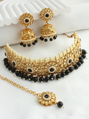 Sana Necklace Set - Black