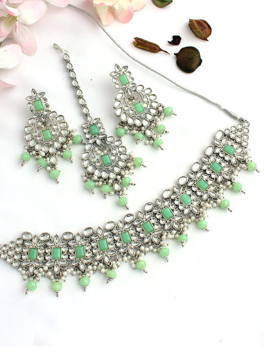 Iraj Necklace Set-Mint Green