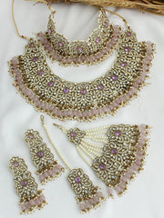 Shahida Necklace Set-lavender