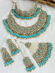 Shahida Necklace Set-Turquoise