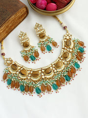 Samiksha Necklace Set-Multicolor