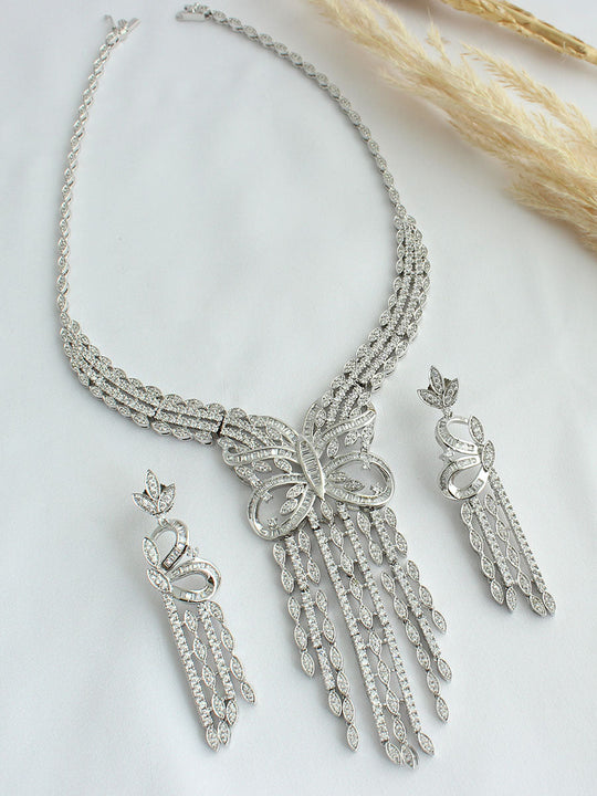 Elisha Necklace Set - Silver