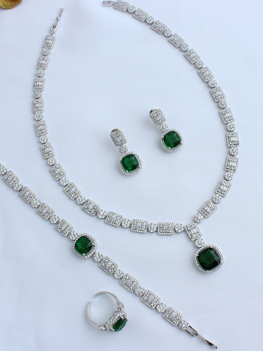 Paloma Necklace Set-Green