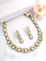 Sheeba Necklace Set-Metallic