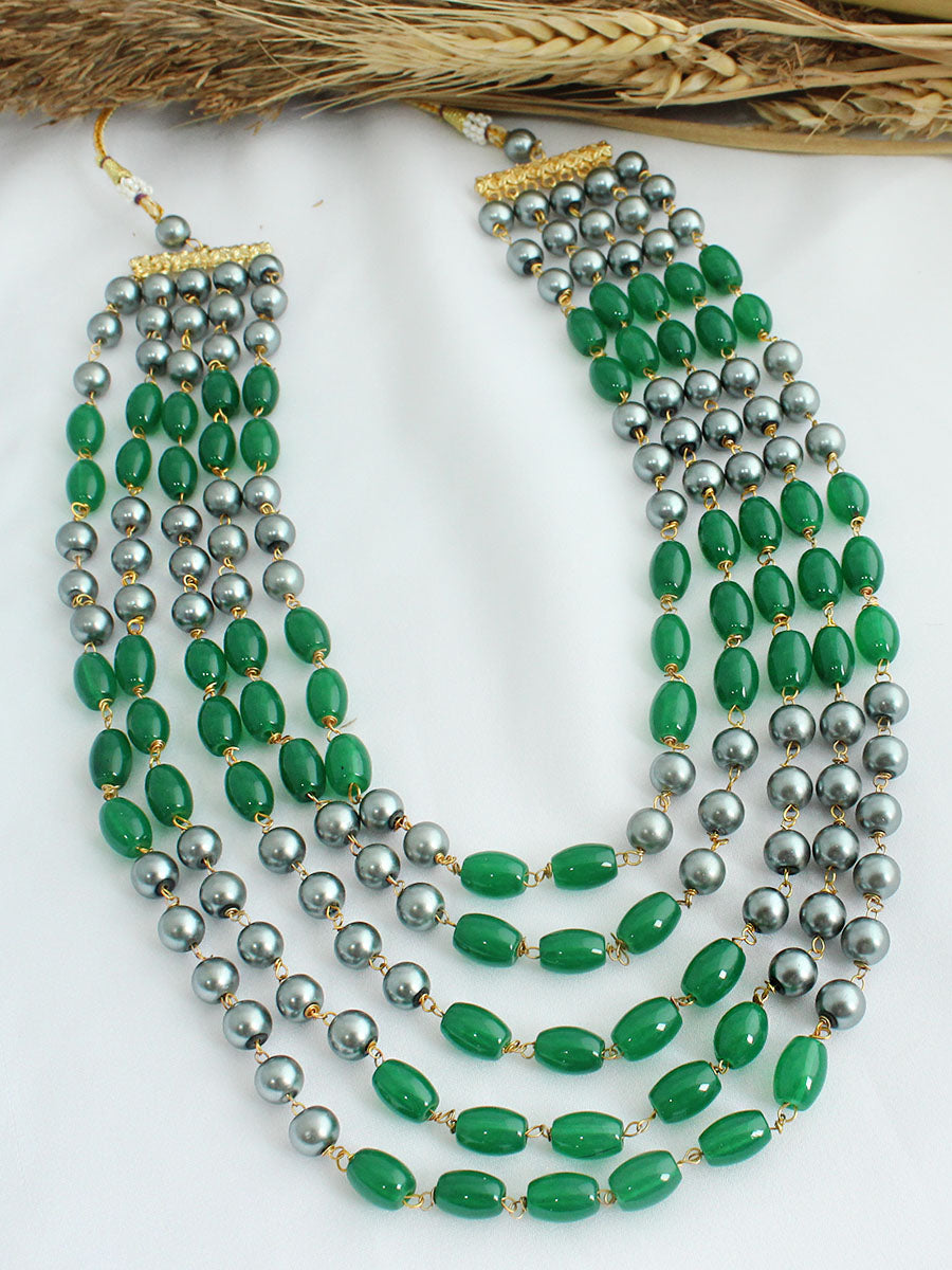 Aarav Necklace - Green