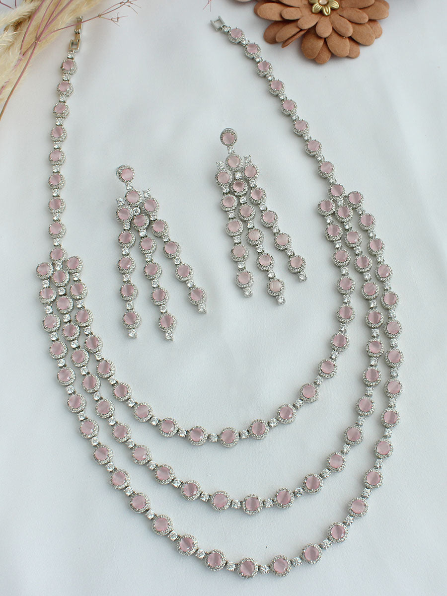 Molisha Necklace Set-Pastel Pink